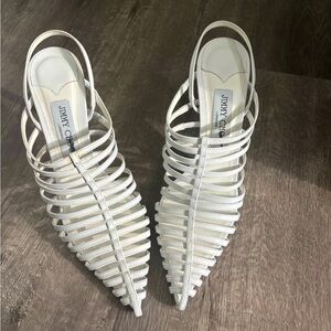 Jimmy Choo - Slingback Strappy Cage Sandals - Size 39